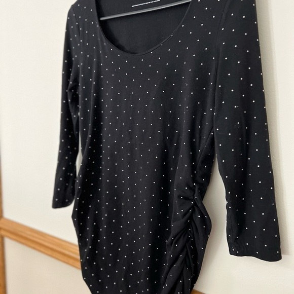 A Pea in the Pod Women's Maternity Polka Dot Shirt Size Large - Picture 3 of 5